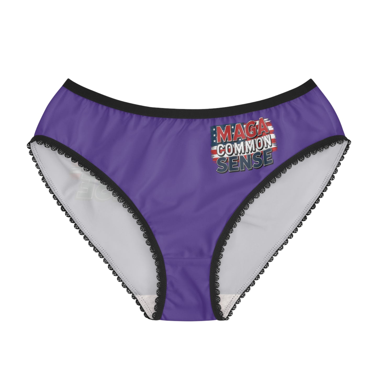 "MAGA Common Sense" #01, Women's Briefs (Purple Heart)