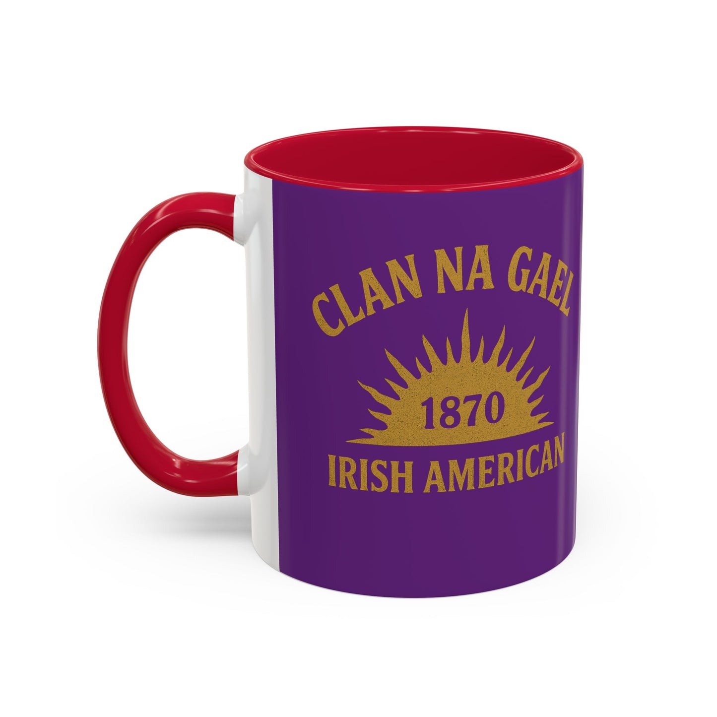 "Clan na Gael - Irish American", Colorful Mugs (11oz, 15oz) (Vesper Violet)