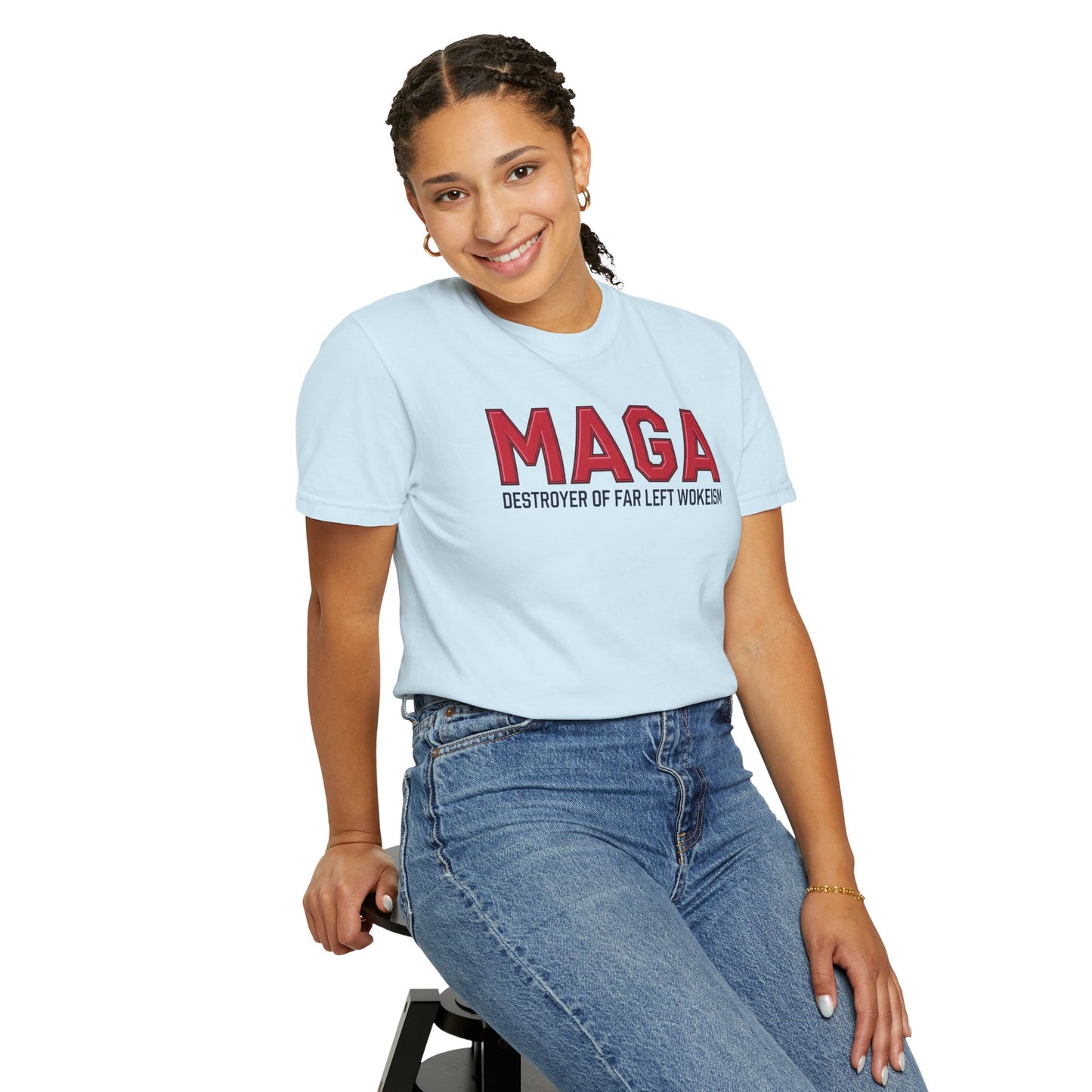 "MAGA - Destroyer of Far Left Wokeism", Unisex T-shirt