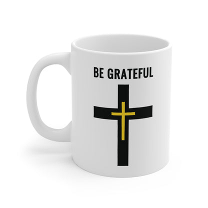 "Be Grateful", White Mug (11oz)