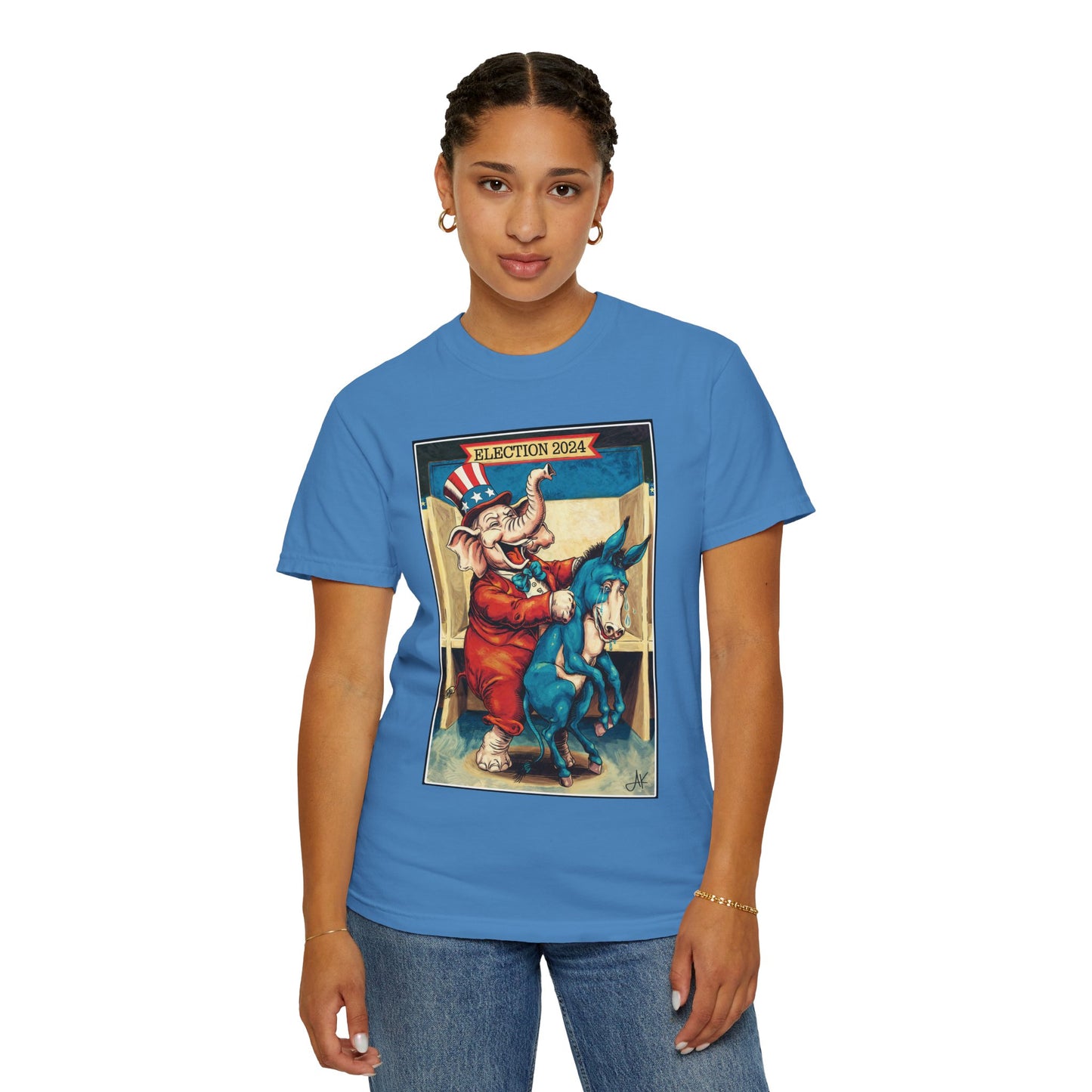 "MAGA Spanked the Donkeys 2024", Unisex T-shirt (Light Colors)