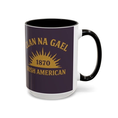 "Clan na Gael - Irish American", Colorful Mugs (11oz, 15oz) (Purple Verbena)