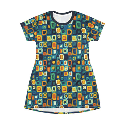 "Soul Mosaic", T-Shirt Dress (Birlinn Blue Collar)