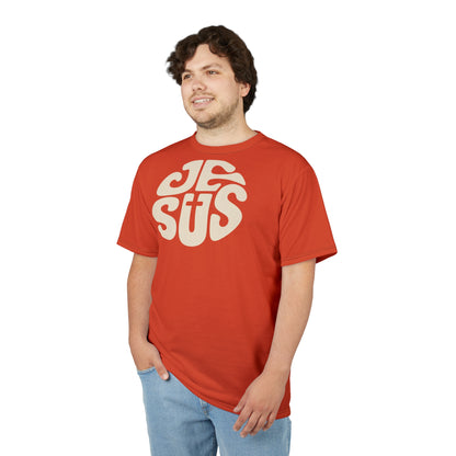 "Retro Jesus", Unisex T-shirt (Flaming Orange)