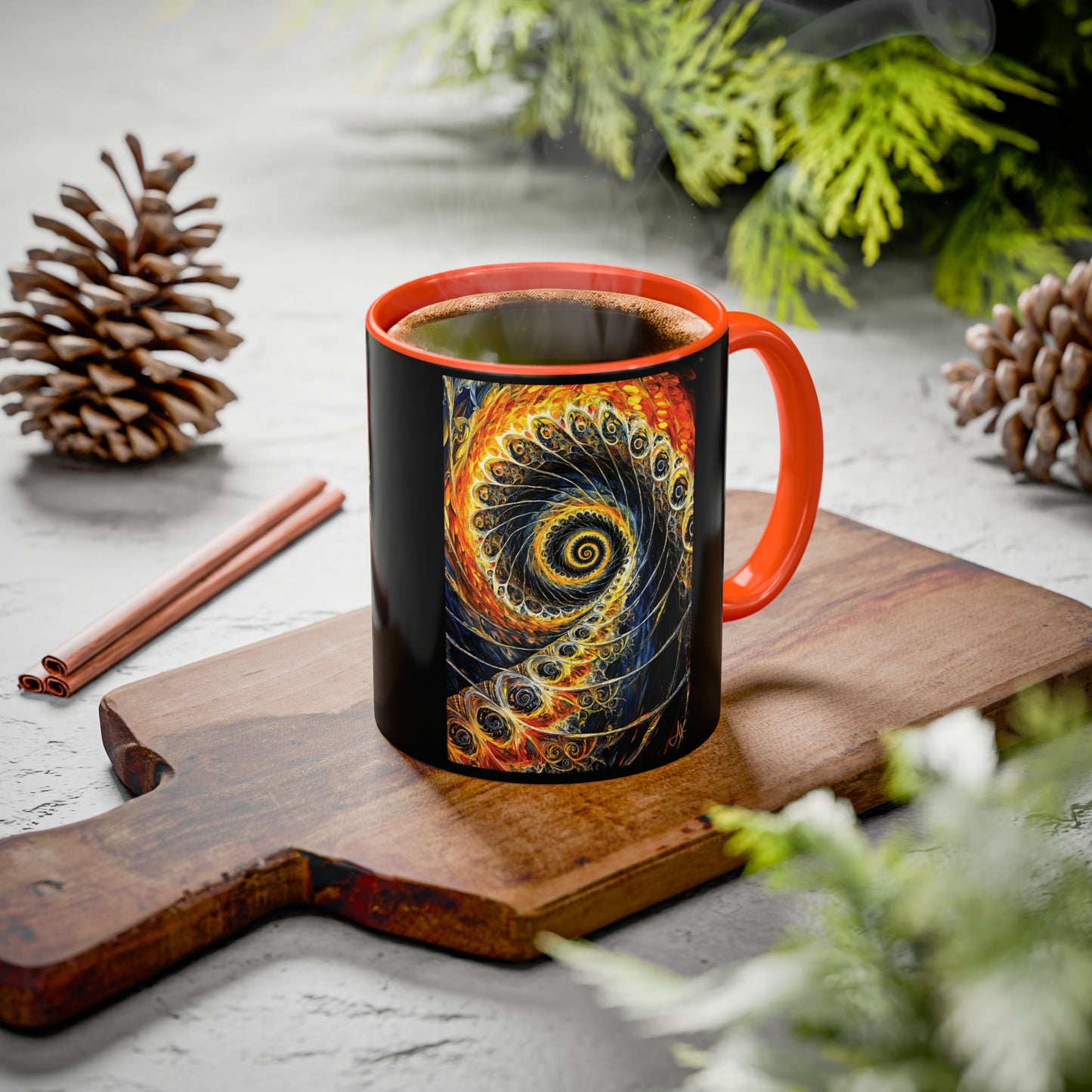 "Beauty of His Design", Colorful Mugs (11oz, 15oz)