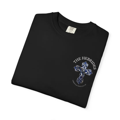 "The Hebrides - Christian since 563 AD", Unisex T-shirt
