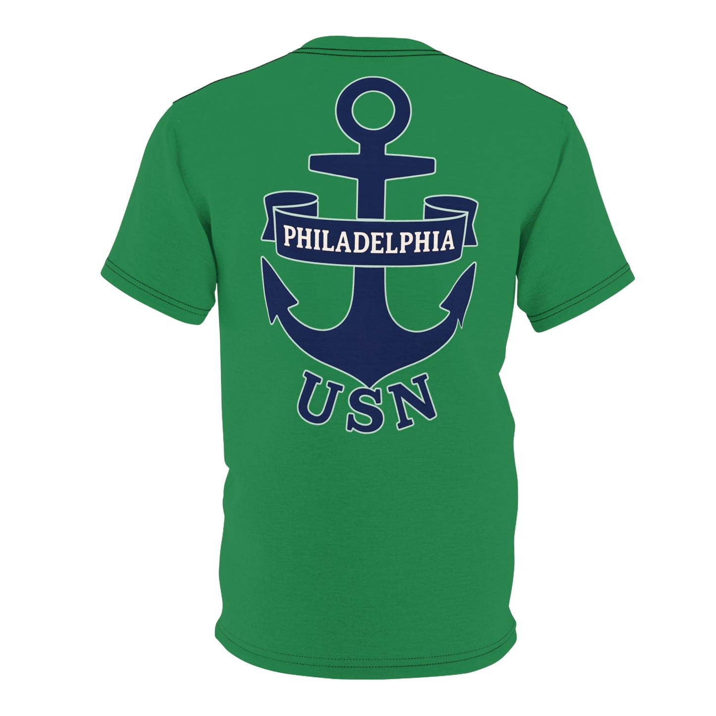 "USN Anchor", Unisex T-shirt (Bottle Glass)