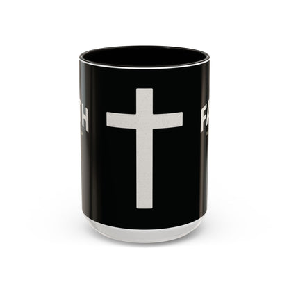 "Faith Overcomes Fear", Colorful Mugs (11oz, 15oz)