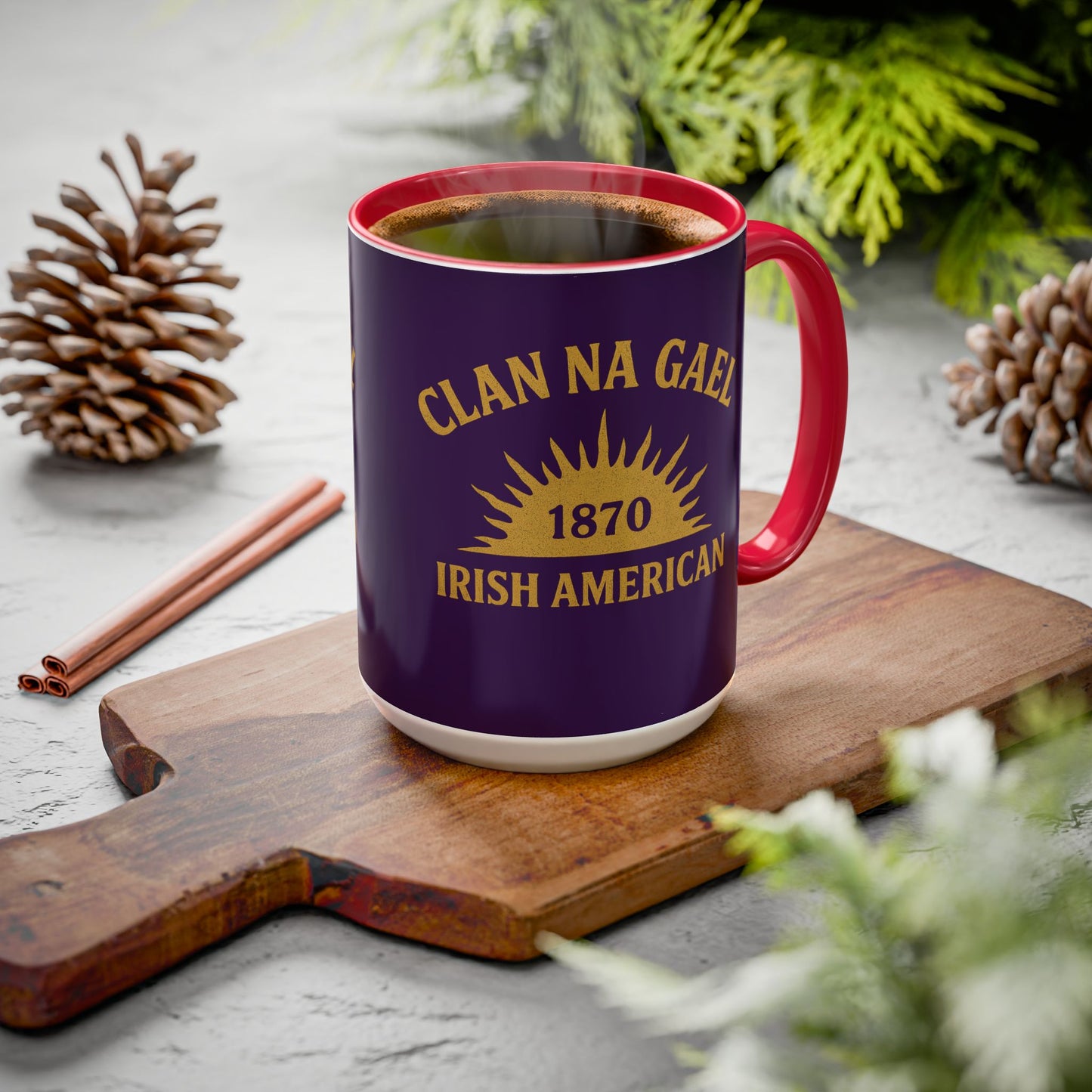 "Clan na Gael - Irish American", Colorful Mugs (11oz, 15oz) (3B0A4F)