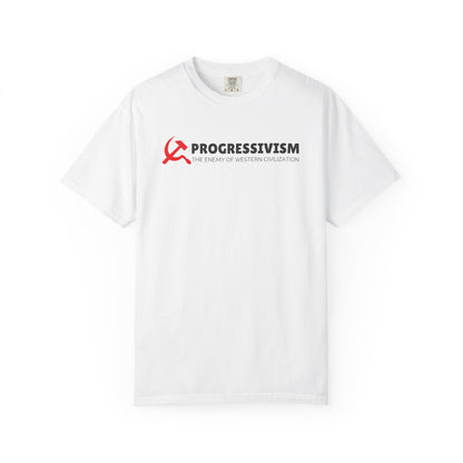 "Progressivism - Enemy of Western Civilization", Unisex T-shirt (Light Colors)