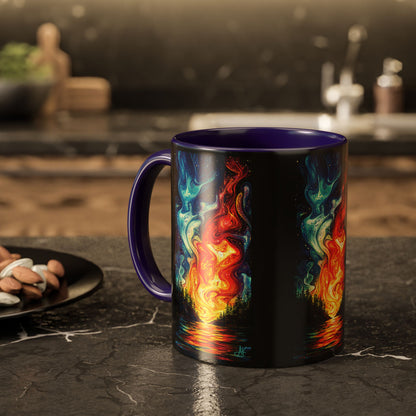 "Naomh Solus (Gaelic) - Sacred Light (English)", Colorful Mugs (11oz, 15oz)