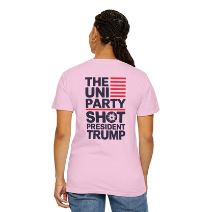 "The Uniparty Shot President Trump" #01, Unisex T-shirt