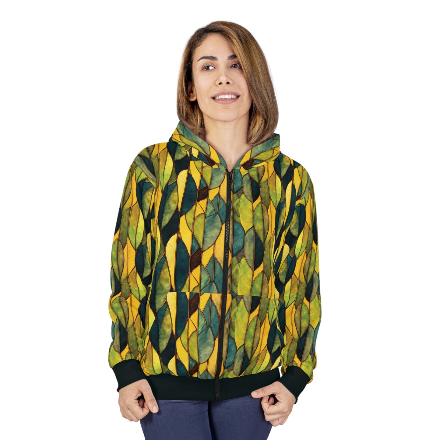 "Inner Grove", Unisex Wearable Art Zip Hoodie