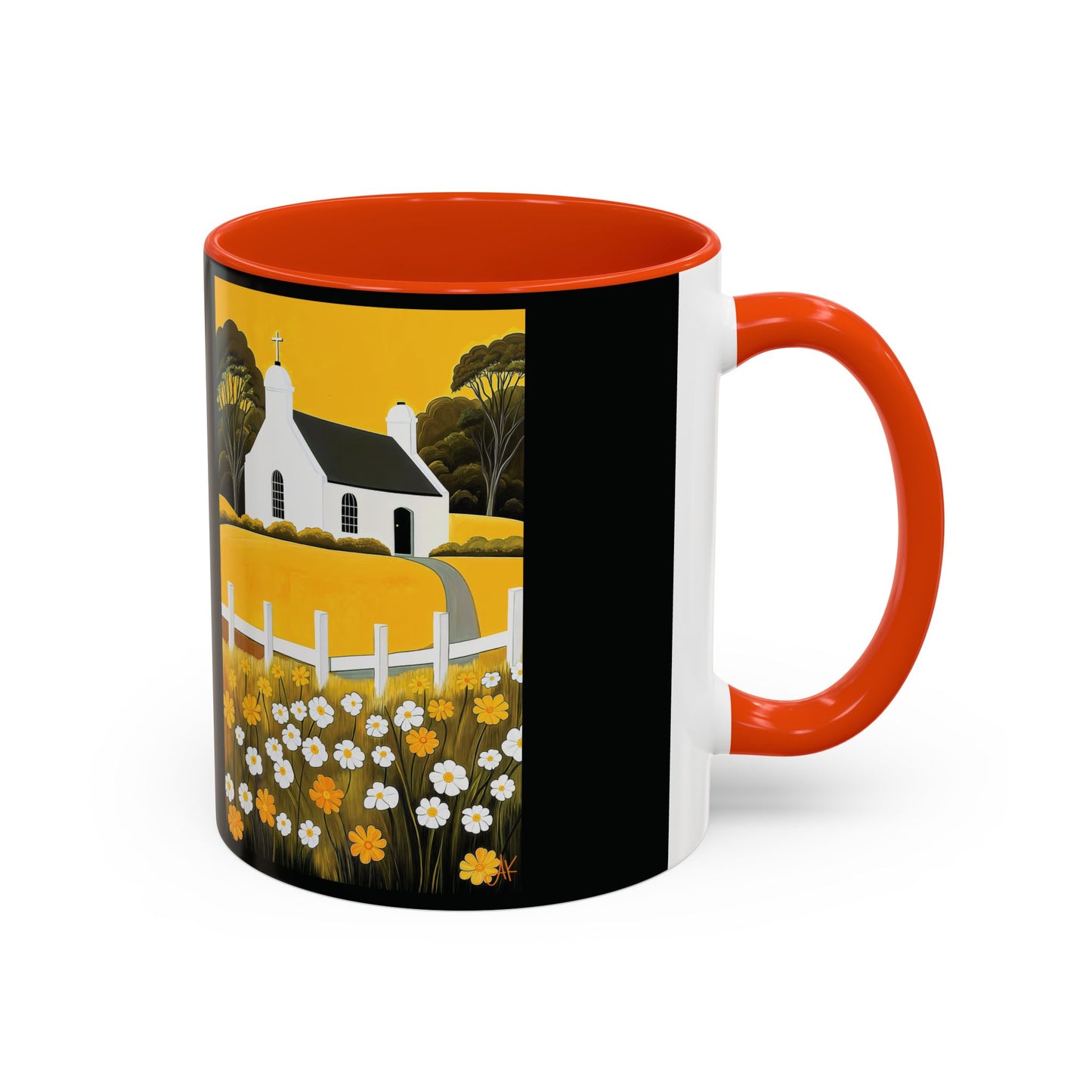 "Eaglais a’ Bhuidhe (Gaelic) - The Church of Golden Hope (English)", Colorful Mugs (11oz & 15oz)