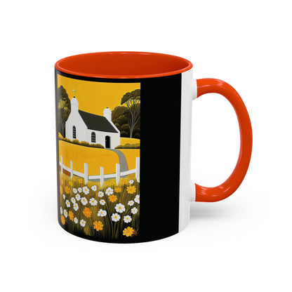 "Eaglais a’ Bhuidhe (Gaelic) - The Church of Golden Hope (English)", Colorful Mugs (11oz & 15oz)