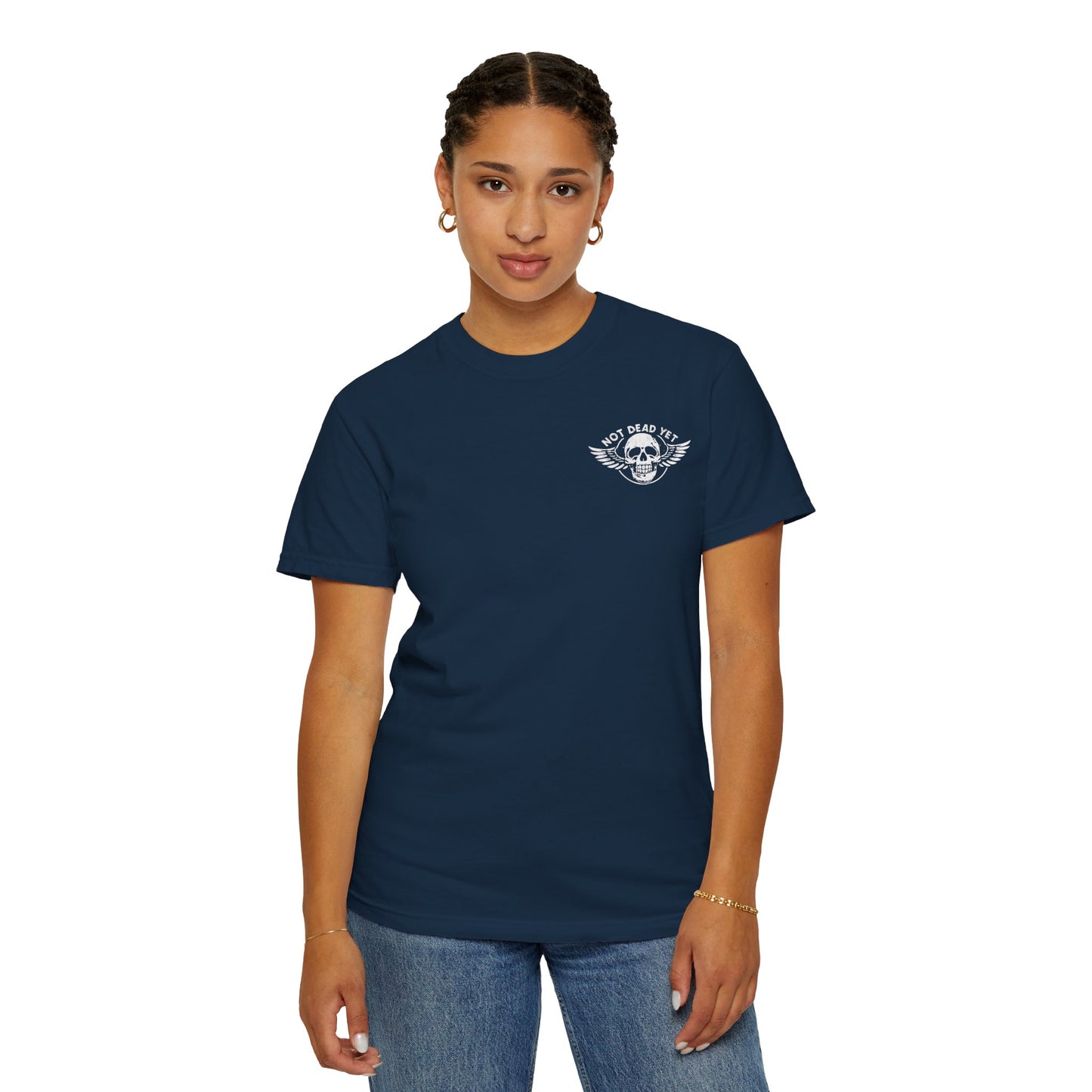 "Not Dead Yet - Winged Skull", Unisex T-shirt