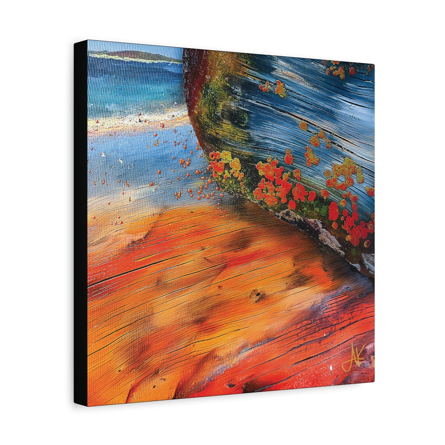 "Landfall Ember – Memories of Ancestral Strakes", Fine Art Matte Canvas, Stretched, 1.25"