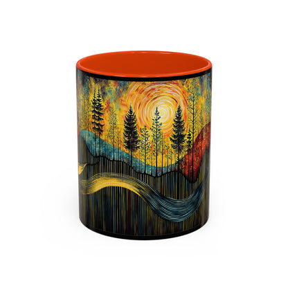 "Sacred Resonance", Colorful Mugs (11oz, 15oz)