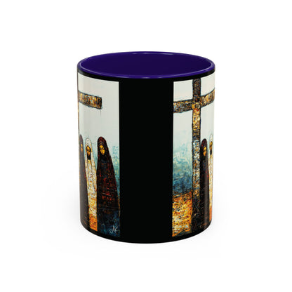"At-the-Foot of the Cross - John 19:25", Colorful Mugs (11oz & 15oz)