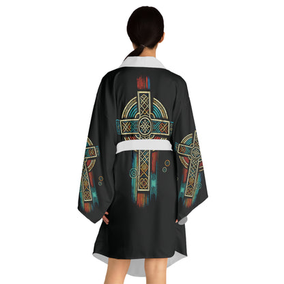 "Ancestral Faith", Long Sleeve Kimono Robe