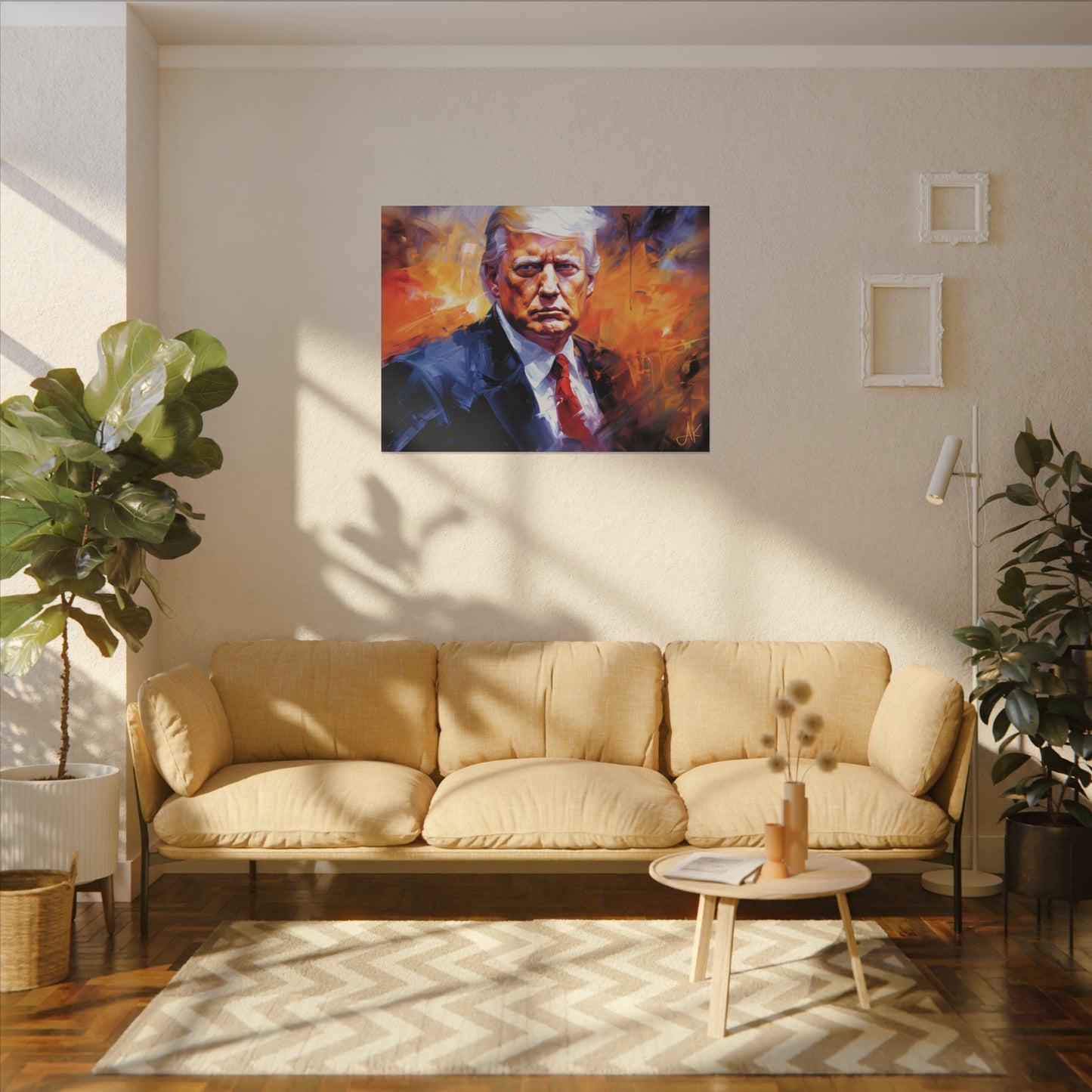 "Trump Portrait No. 9", Stretched Matte Canvas Fine Art Print
