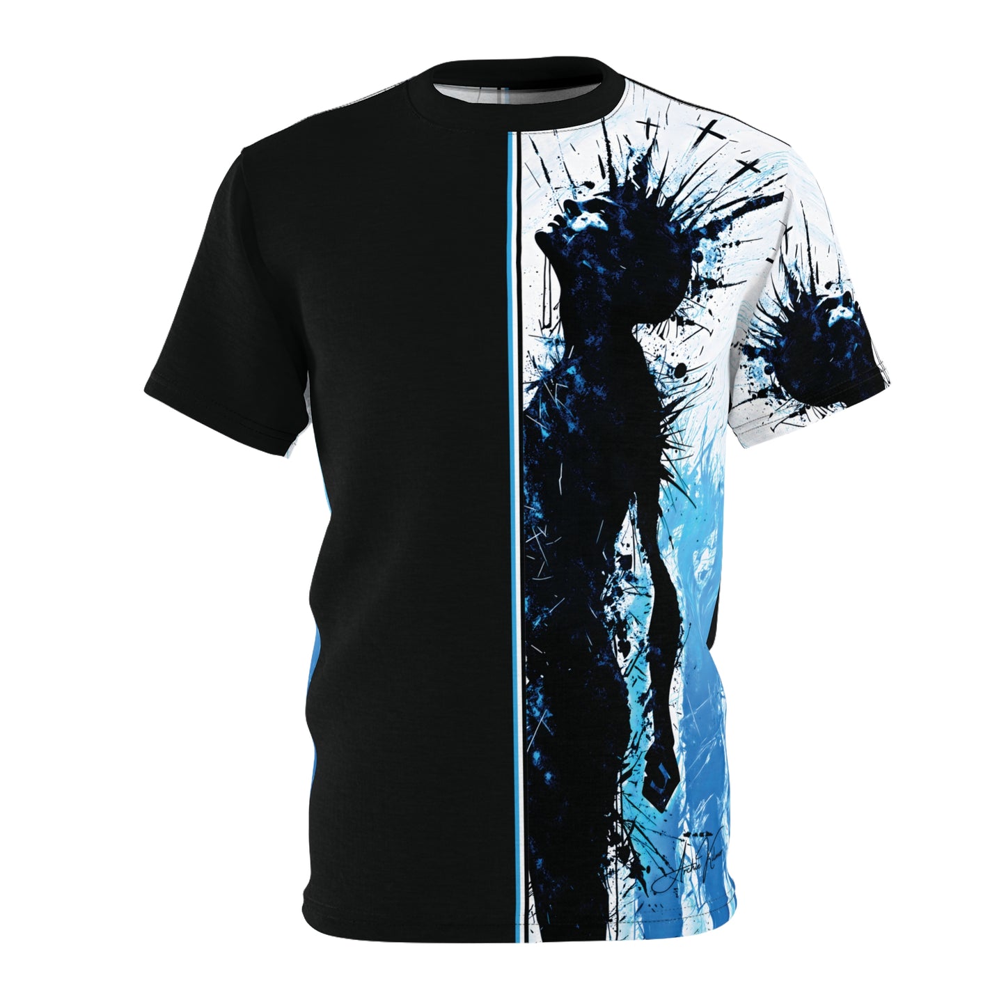 "Reborn in Light", Unisex Cut & Sew Tee