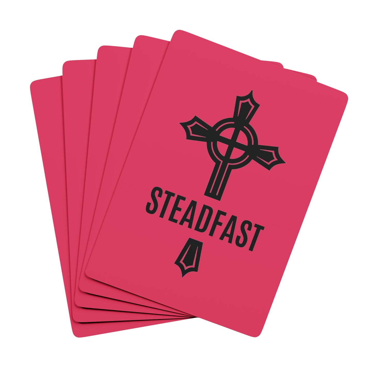 "Steadfast Cross", Christian Playing Cards (Rose)
