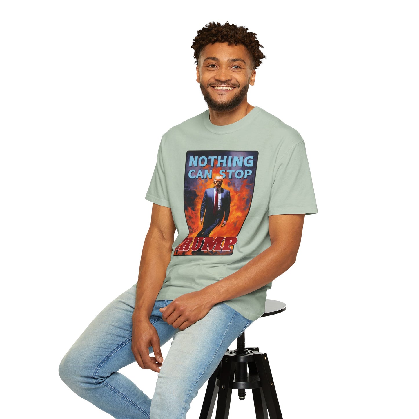 "Nothing Can Stop Trump", Unisex T-shirt (Light Colors)