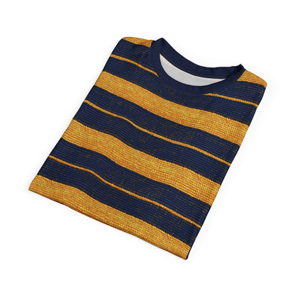 "Golden Ensign", Unisex Tee (Ensign Blue Collar)