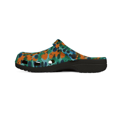 "Midnight Coral", Foam Rubber Clogs