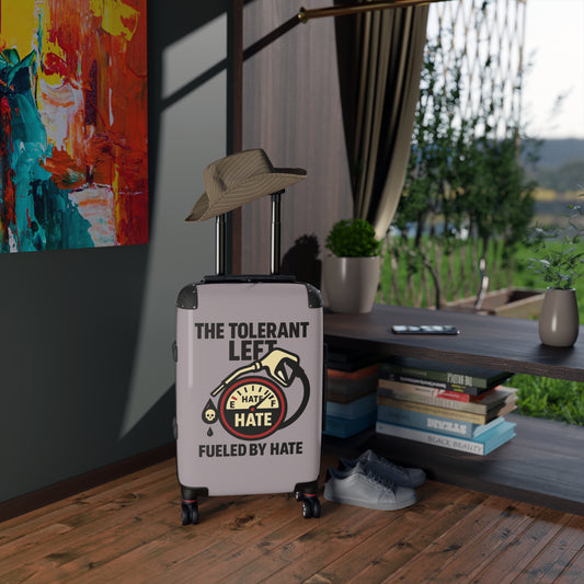 "The Tolerant Left", Suitcase (Walkway Pink Grey)