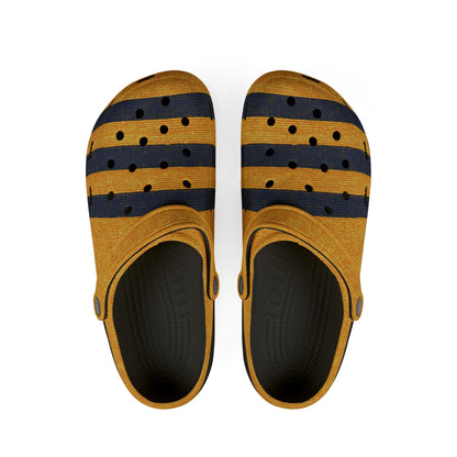 "Triple Ensign", Foam Rubber Clogs