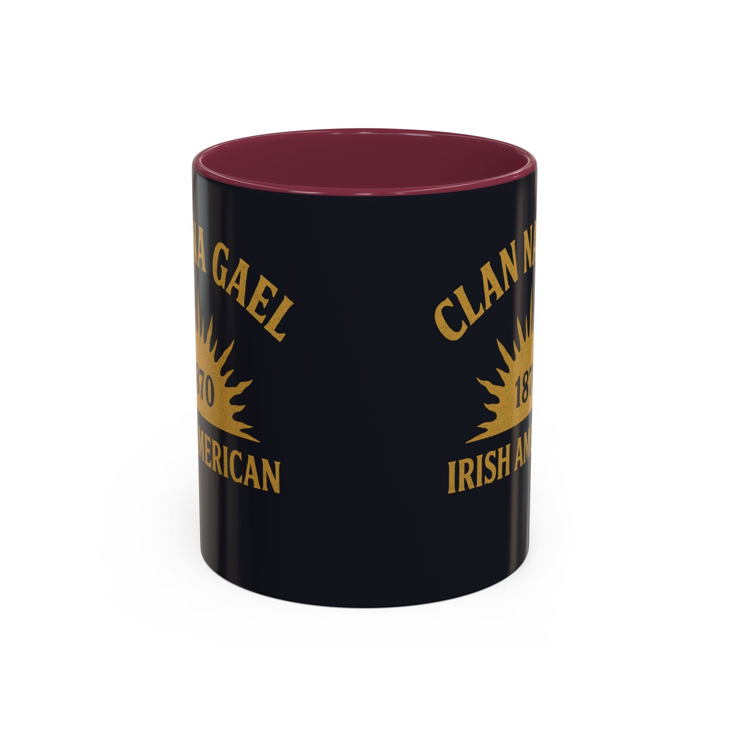 "Clan na Gael - Irish American", Colorful Mugs (11oz, 15oz) (Black Denim)