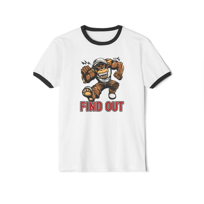 "Find Out" Unisex Cotton Ringer T-Shirt