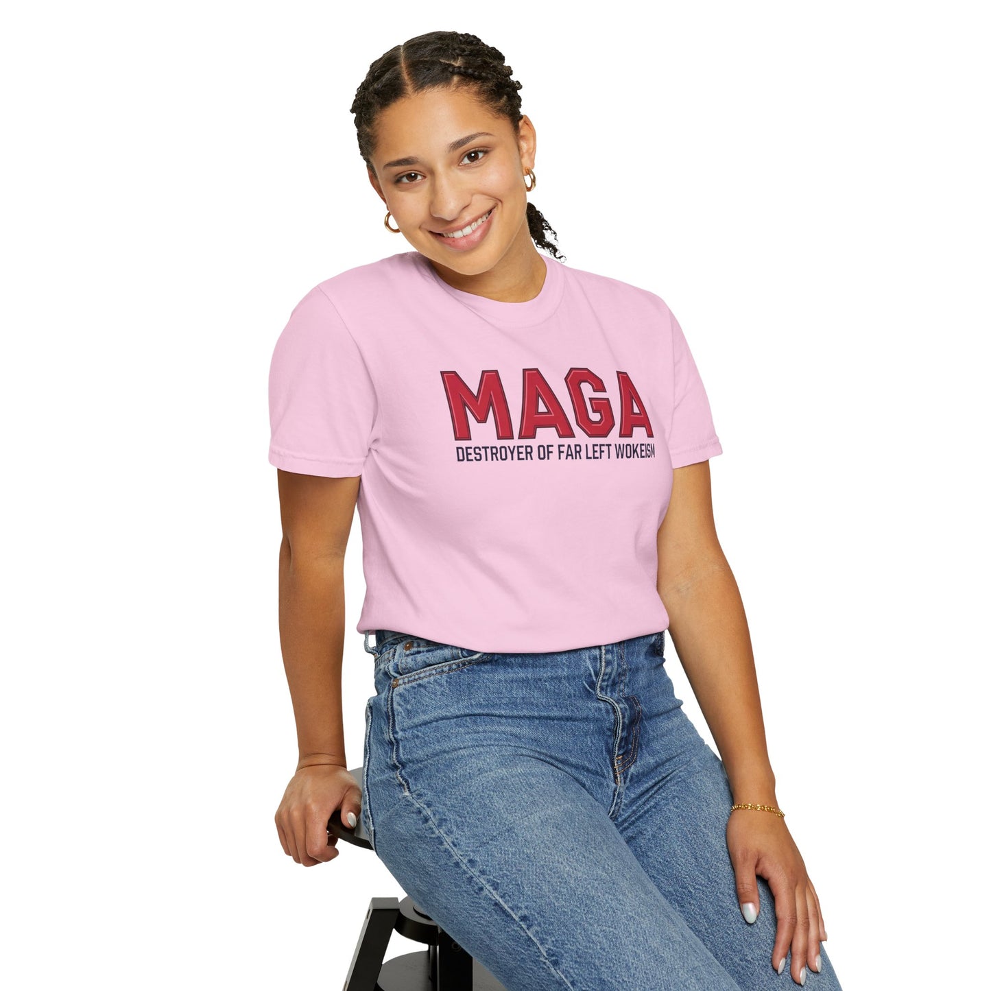 "MAGA - Destroyer of Far Left Wokeism", Unisex T-shirt