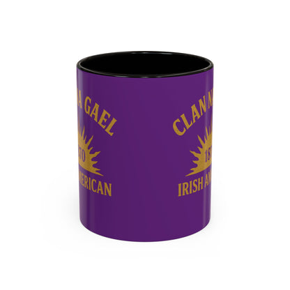 "Clan na Gael - Irish American", Colorful Mugs (11oz, 15oz) (Vesper Violet)