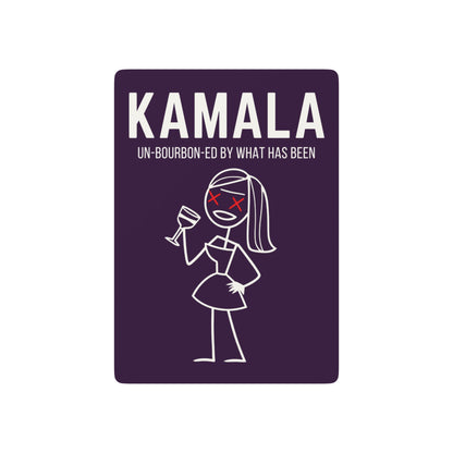"KAMALA un-Bourbon-ed" #01, Political Playing Cards (Purple Nights)