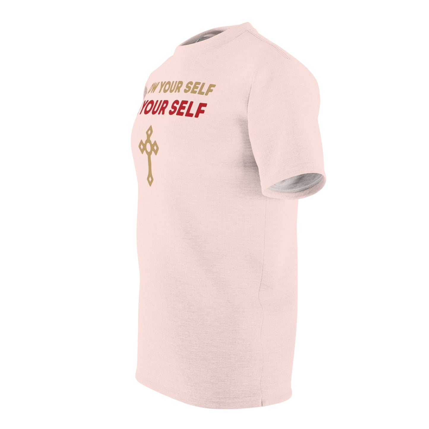 "Know Your Self", Unisex T-shirt (Antique Coral)