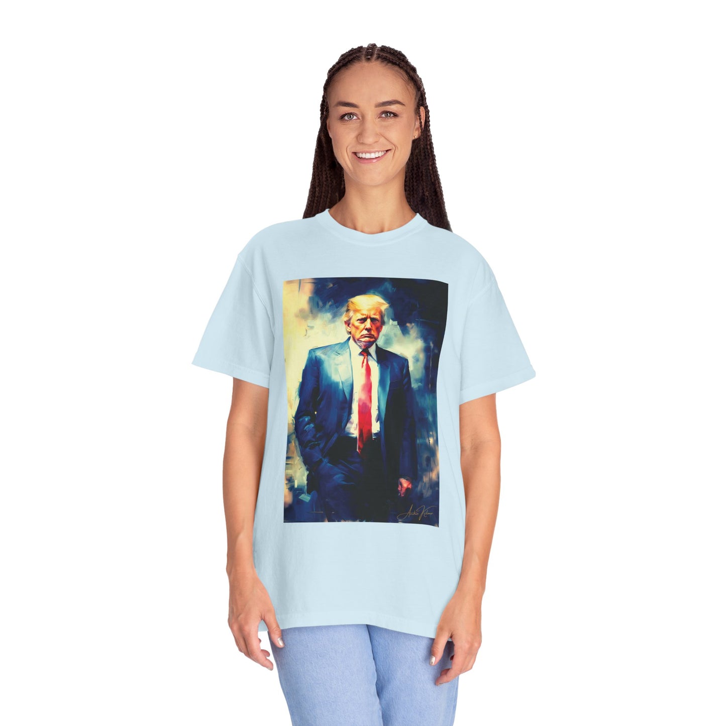 "Trump Portrait No. 6", Unisex T-shirt (Light Colors)
