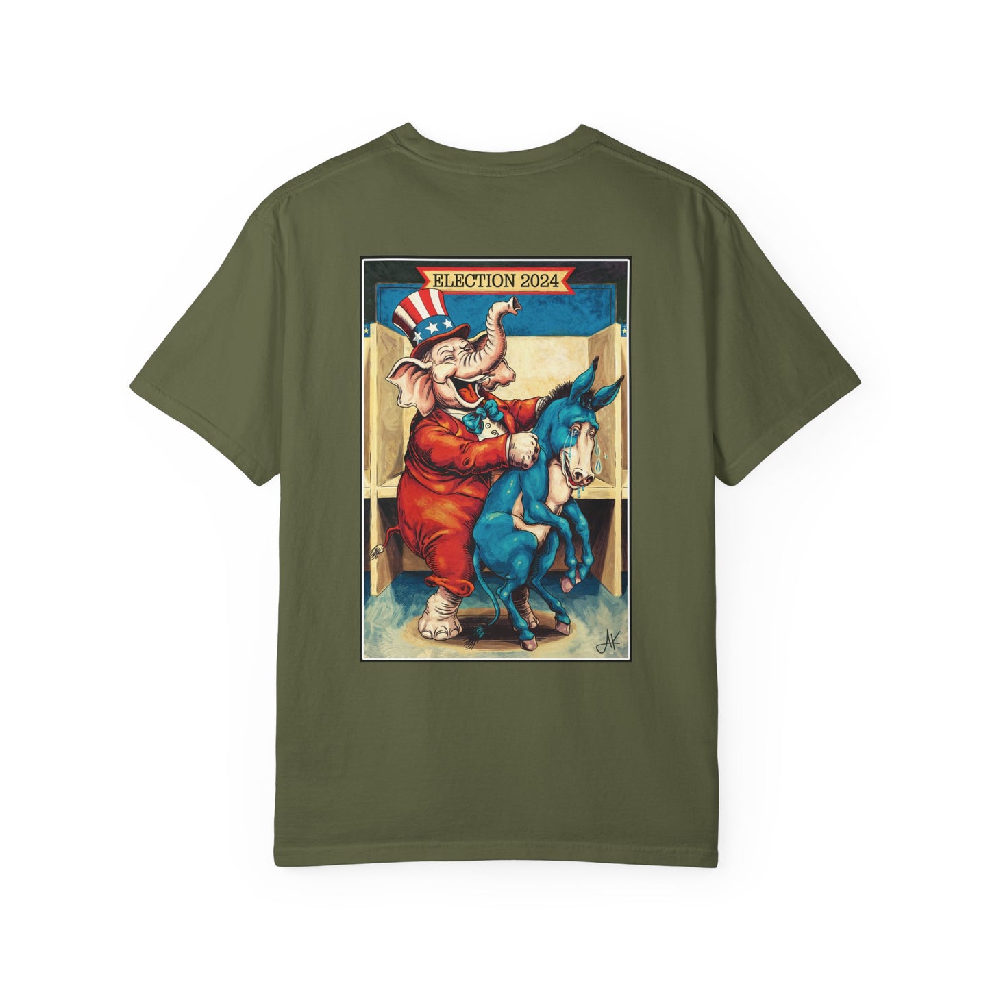 "MAGA Spanked the Donkeys 2024", Unisex T-shirt (Dark Colors)