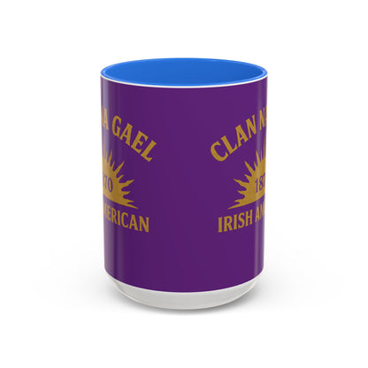 "Clan na Gael - Irish American", Colorful Mugs (11oz, 15oz) (Vesper Violet)