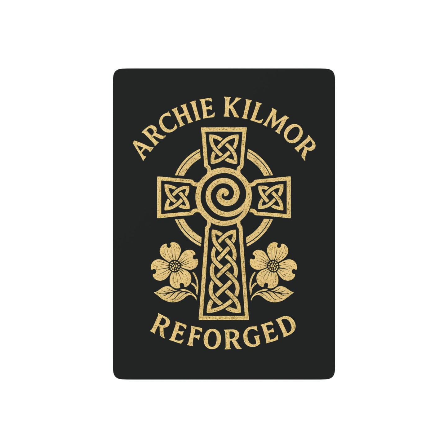 "Archie Kilmor Cross - Reforged" #01, Cultural Playing Cards (Void Black)