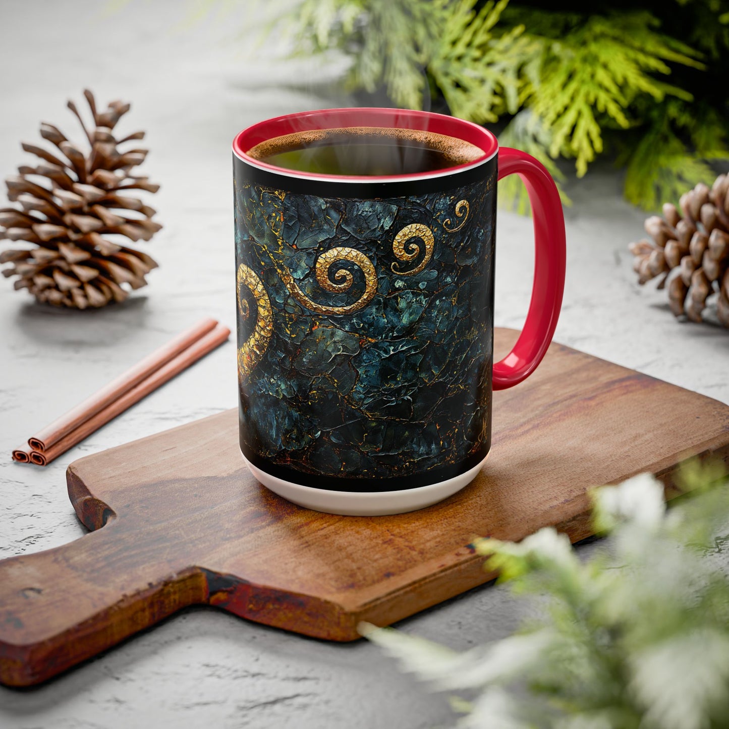 "From Stone to Savior's Light", Colorful Mugs (11oz, 15oz)