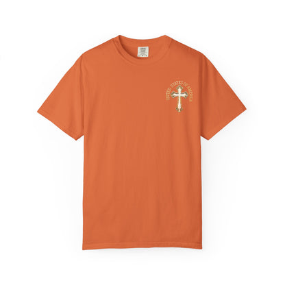 "USA Gold Cross", Unisex T-shirt