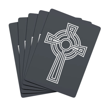 "A Simple High Cross", Christian Playing Cards (Hebridean Grey)