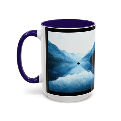 "Connected in Silence - Psalm 46:10", Colorful Mugs (11oz, 15oz)