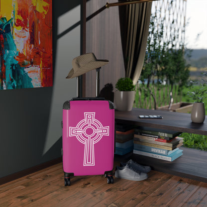 "A Simple High Cross", Suitcases (Dark Pink)