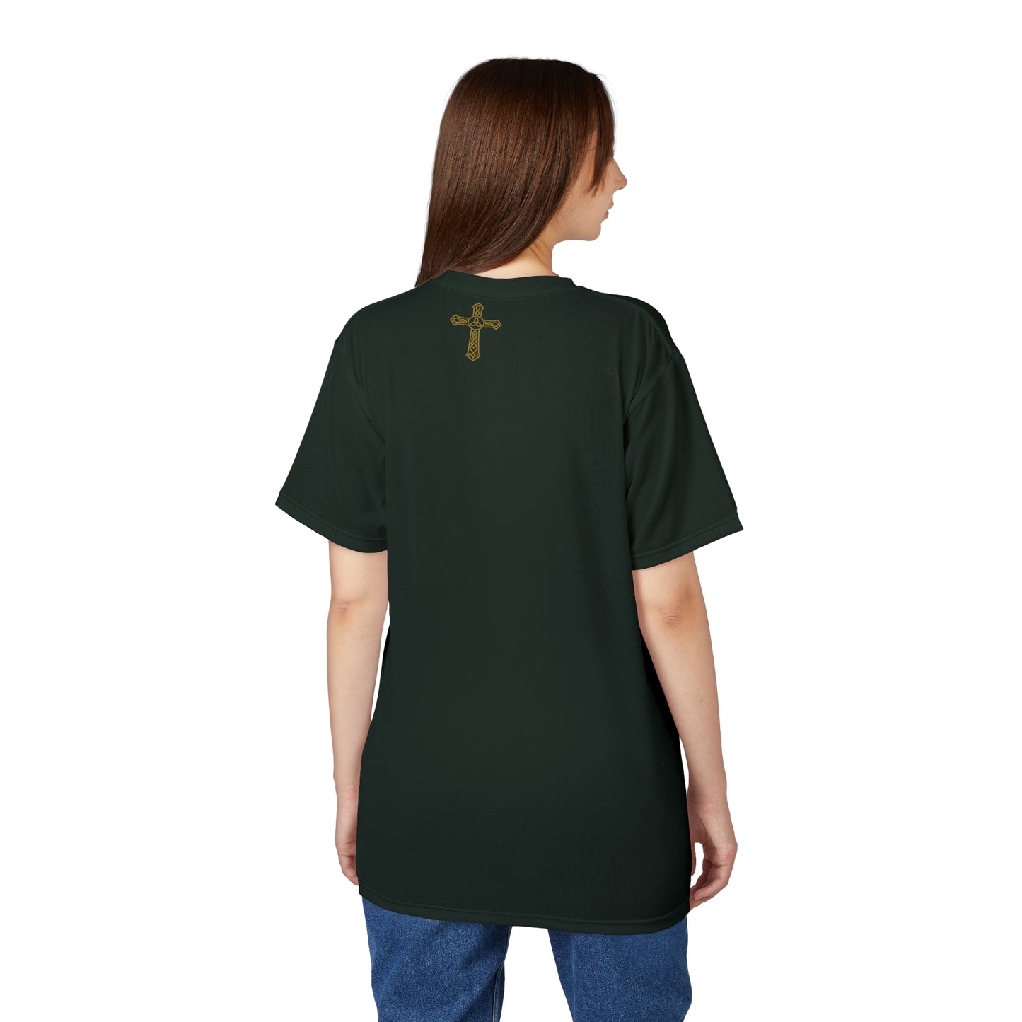 "Clan na Gael - Irish American", Unisex T-shirt (Túath Green)