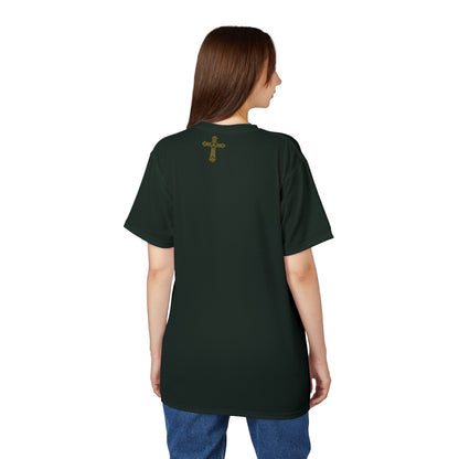 "Clan na Gael - Irish American", Unisex T-shirt (Túath Green)