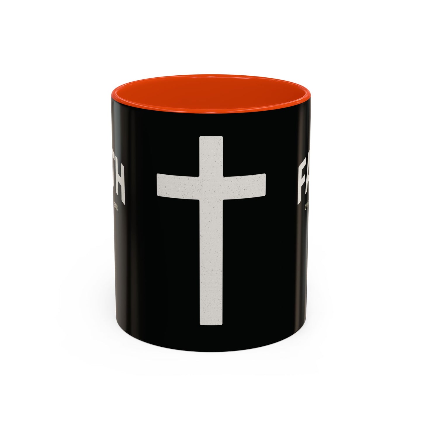 "Faith Overcomes Fear", Colorful Mugs (11oz, 15oz)
